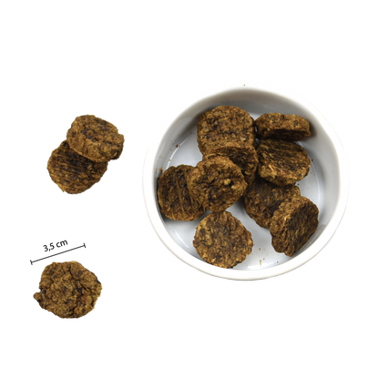 Hundesnacks mit Fleisch | Belohnungssnacks | Grillmaster Lamm & Pute | 100 Gramm