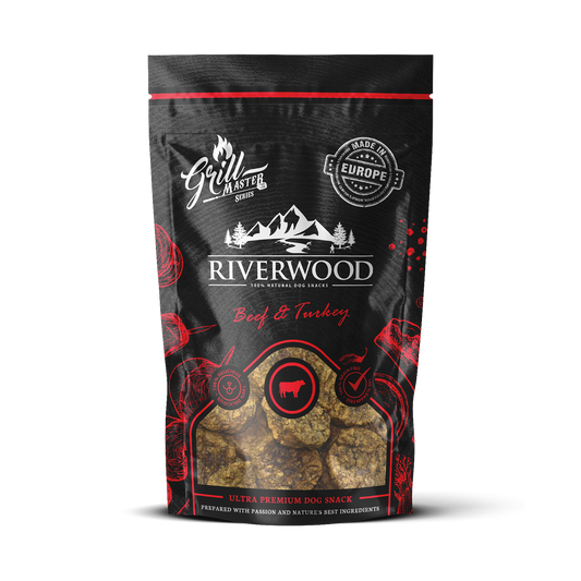 Hundesnacks mit Fleisch | Belohnungssnacks | Grillmaster Rind & Pute | 100 Gramm