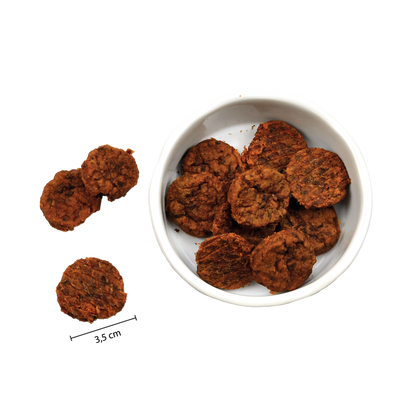 Snacks para perros con pescado y carne | snacks de recompensa | Grillmaster Salmón y Pavo | 100 gramos