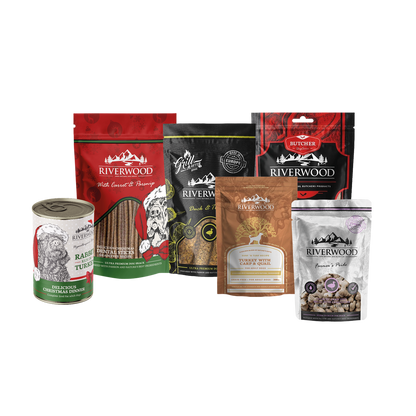 Riverwood lote navideño para perros | Cena de Navidad