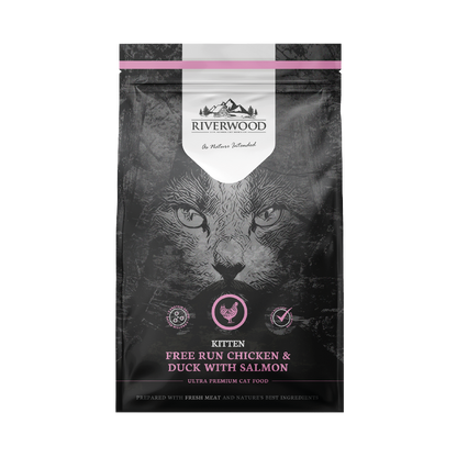 Droog kittenvoer | brokken | Kitten Kip & Eend met Zalm | 2kg
