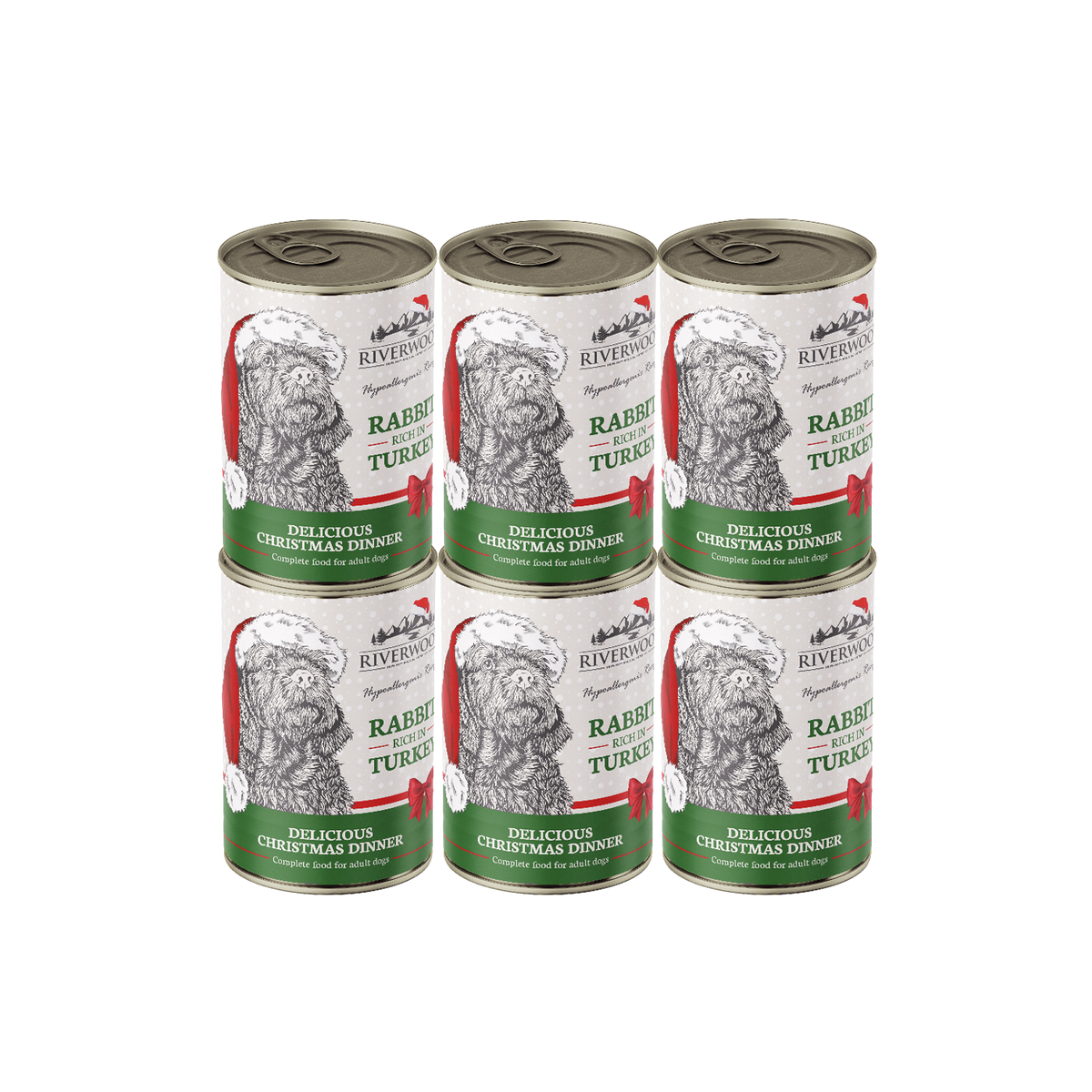 Konijn & Kalkoen | Mono Proteïne 6x400 gram | Kersteditie