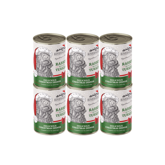 Konijn & Kalkoen | Mono Proteïne 6x400 gram | Kersteditie