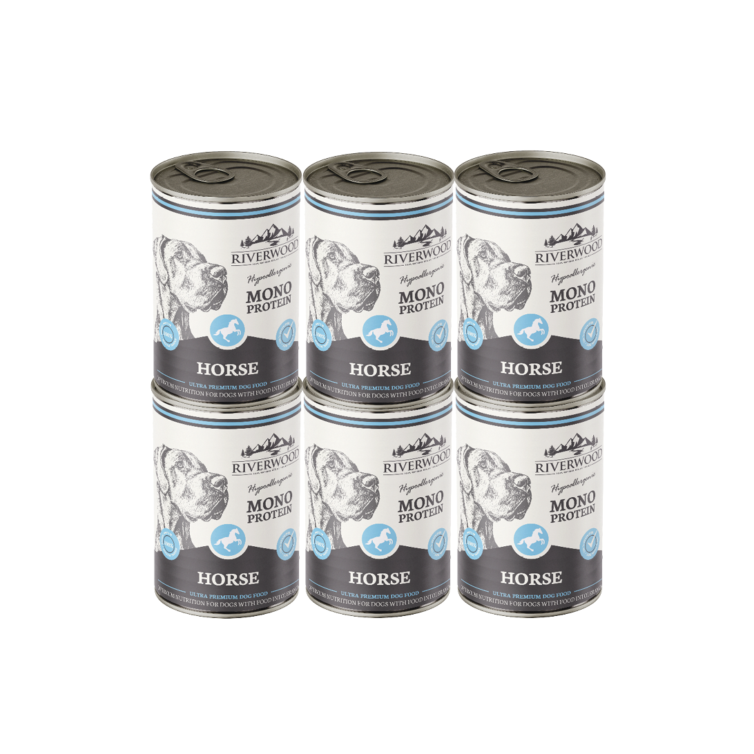 Pferd Mono-Protein 6x400 Gramm