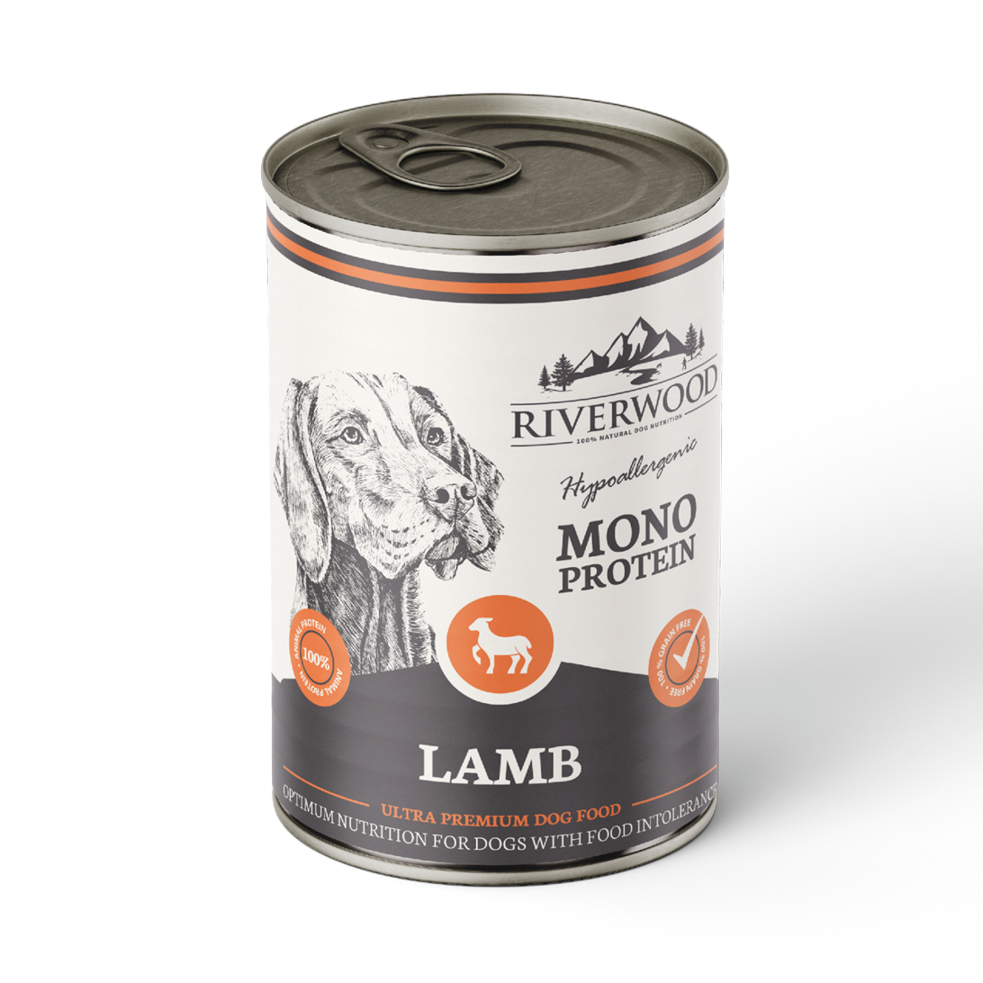 Comida húmeda con carne | comida húmeda | Cordero mono proteína | 400 gramos