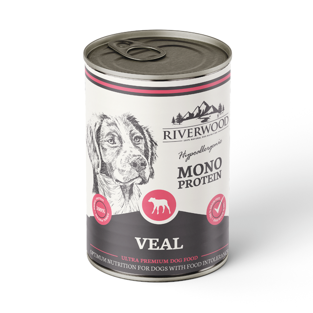 Wet food with meat | wet food | Veal mono protein | 400 grams
