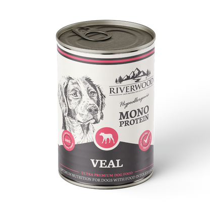 Wet food with meat | wet food | Veal mono protein | 400 grams