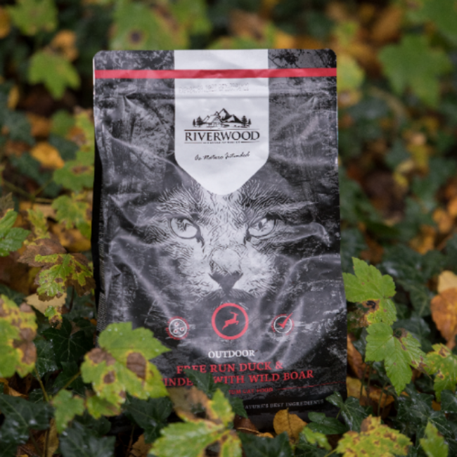 Droog kattenvoer met vlees | brokken | Outdoor Eend & Rendier met Everzwijn | 2kg