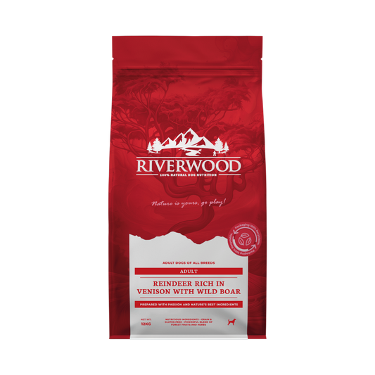 Dry dog food with meat | kibble | Reindeer & Deer with Wild Boar | 12kg