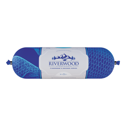 Dog sausage with fish | wet food | Cod & Tuna Fish Sausage | 800 grams