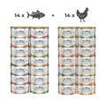 Caviar for Cats voordeel maandpakket | 14x Kip & 14x Tonijn