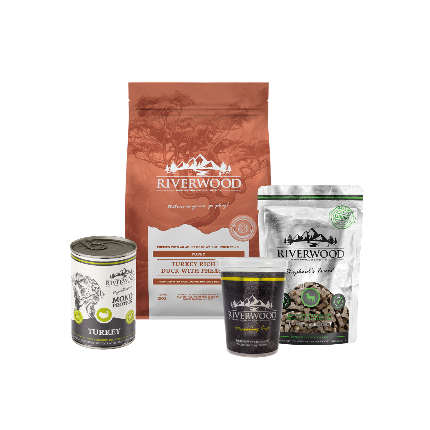 Nourriture pour chiot | Pack de nourriture pour chiot à la dinde et au canard avec faisan XL