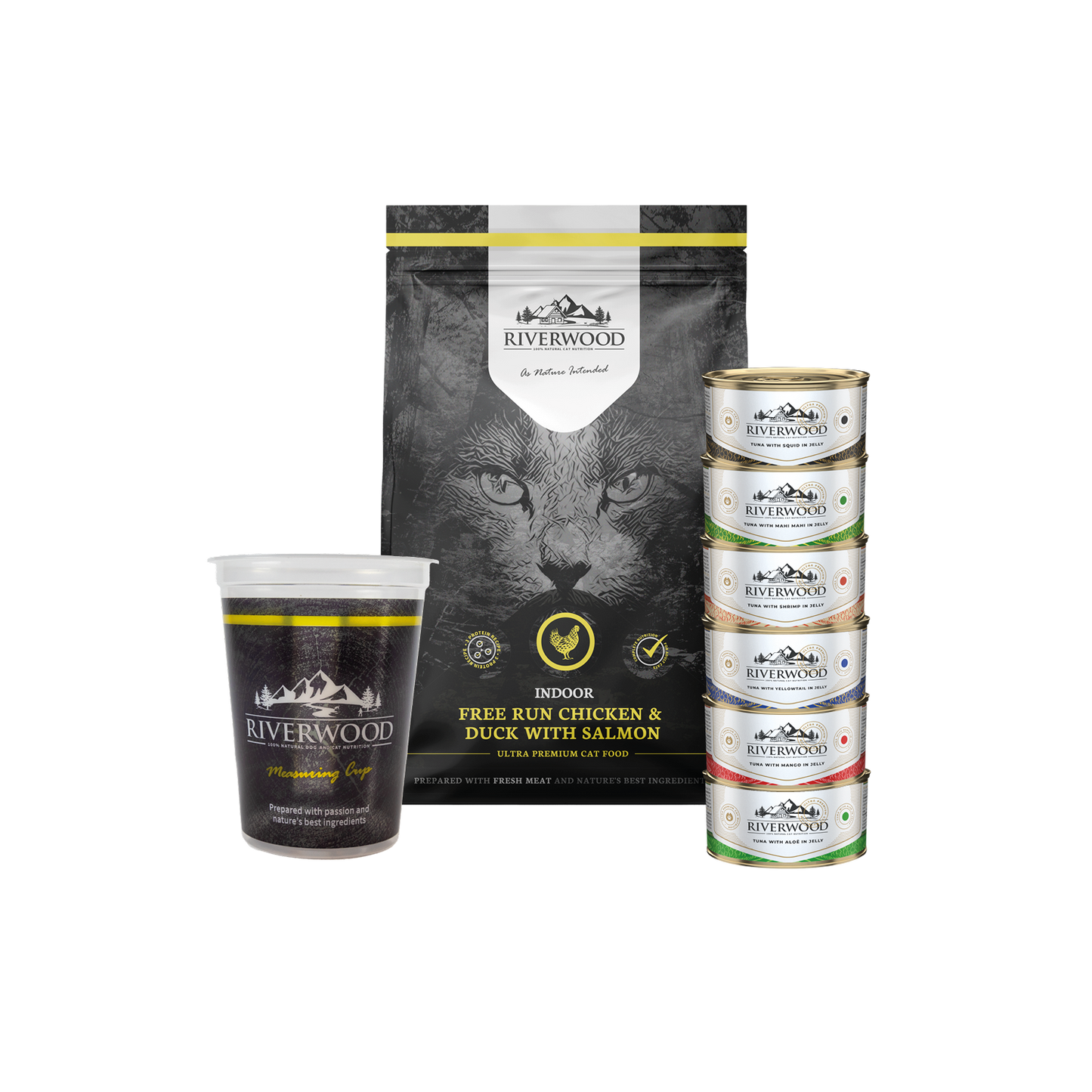 Kattenvoer met vlees en vis | Voordeelpakket voor katten | Indoor XL
