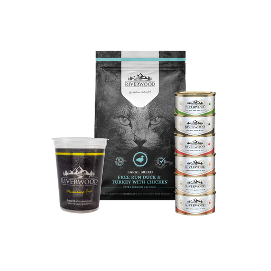 Katzenfutter mit Fleisch | Futterpaket für große Rassen XL