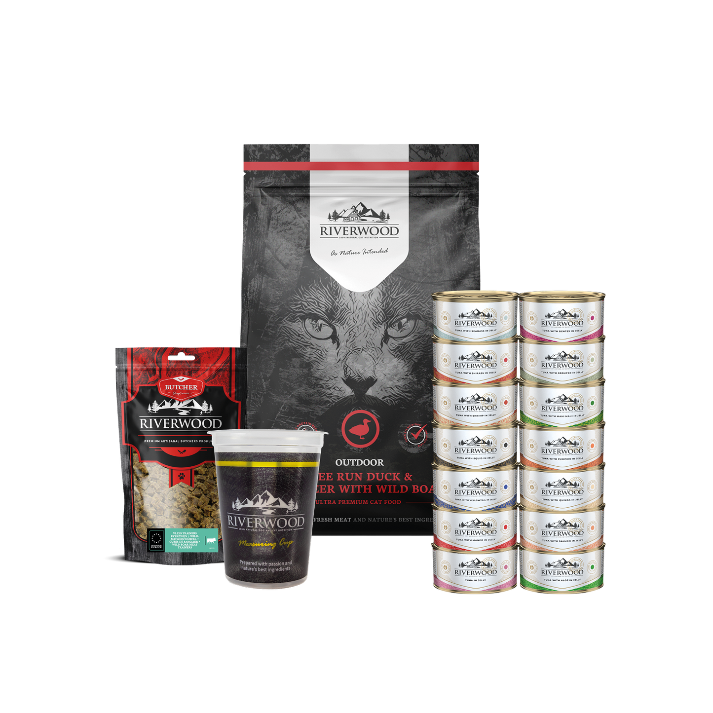 Nourriture pour chats avec viande | Pack de nourriture Outdoor XXL