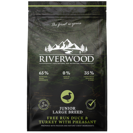 Riverwood Hond Junior Large Breed Free Run Duck & Turkey With Pheasant