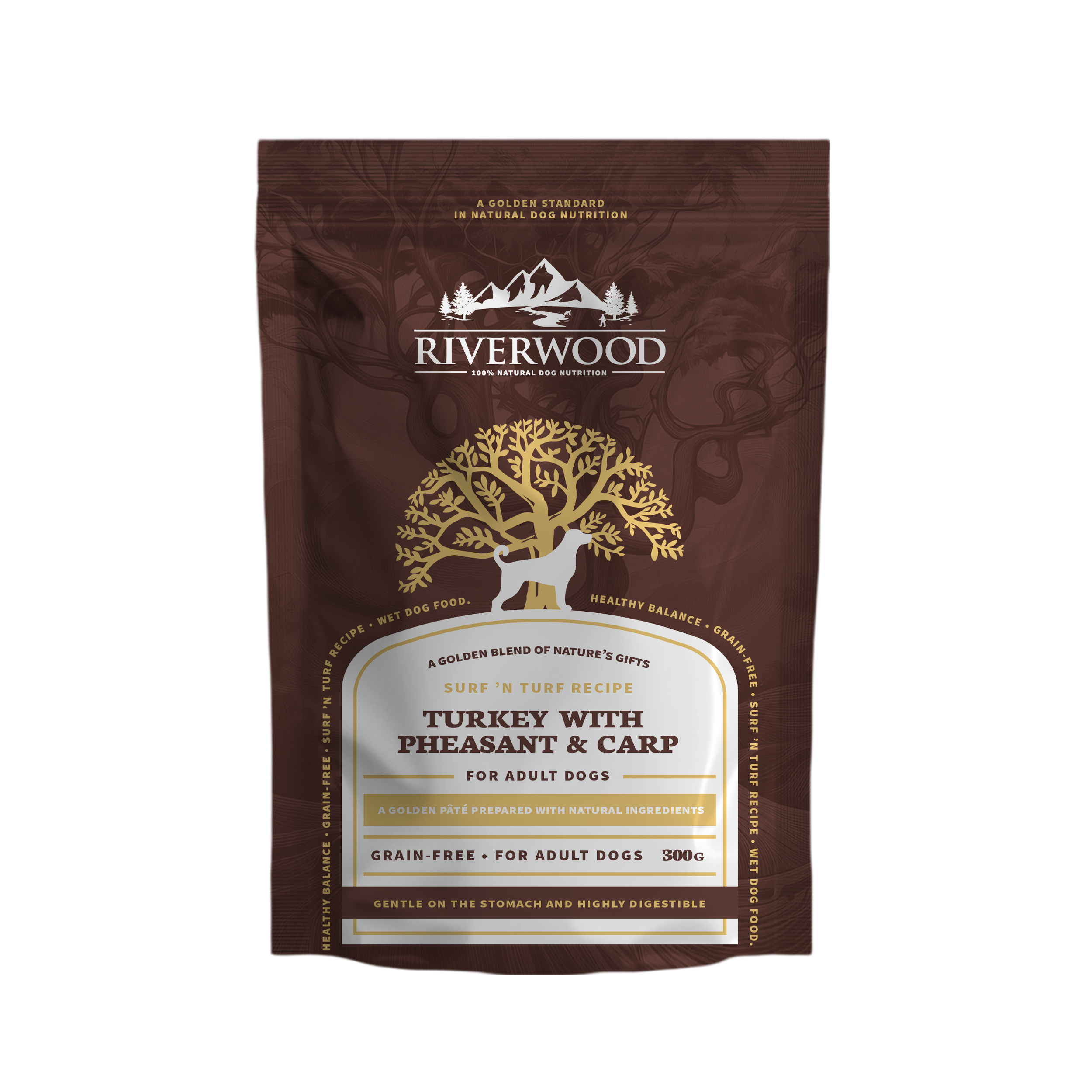 Natvoer vlees en vis | hond | Adult Surf 'n Turf Kalkoen met Fazant & Karper | 300 gram